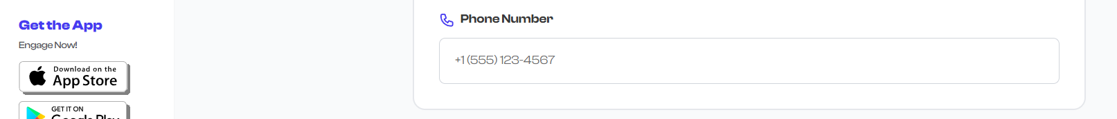 Phone Number field